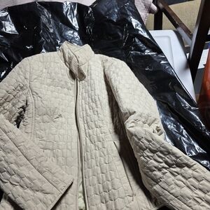 Beige Quilted Jacket
